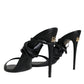 Black Keira Sandals Stilettos Strap Shoes