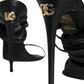 Black Keira Sandals Stilettos Strap Shoes