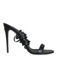 Black Keira Sandals Stilettos Strap Shoes