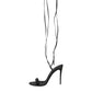 Black Keira Sandals Stilettos Strap Shoes