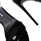 Black KEIRA Heels Ankle Strap Sandals Shoes