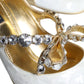 White Mary Jane Crystal Bow Pearl Pumps Shoes