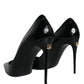 Black Patent Leather High Heels Pumps Shoes