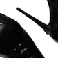 Black Patent Leather High Heels Pumps Shoes