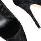 Black Taormina Lace Bellucci Pumps Shoes