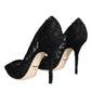 Black Taormina Lace Bellucci Pumps Shoes