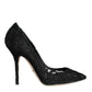 Black Taormina Lace Bellucci Pumps Shoes