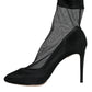 Black Tulle Stretch Ankle Boots Pumps Shoes
