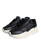 Black White DAYMASTER Leather Sneakers Shoes