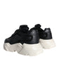 Black White DAYMASTER Leather Sneakers Shoes