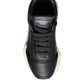 Black White DAYMASTER Leather Sneakers Shoes