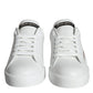 White Black Portofino Low Top Sneakers Shoes
