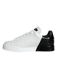 White Black Portofino Low Top Sneakers Shoes