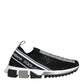 Black Strass Sorrento Low Top Sneakers Shoes