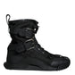 Black Nylon High Top Sorrento Sneakers Shoes