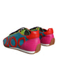Multicolor Leather Logo Casual Sneakers Shoes
