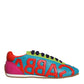 Multicolor Leather Logo Casual Sneakers Shoes