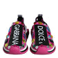 Pink Sorrento Crystals Low Top Sneakers Shoes