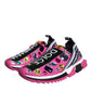 Pink Sorrento Crystals Low Top Sneakers Shoes