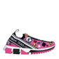 Pink Sorrento Crystals Low Top Sneakers Shoes