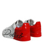 White Red Portofino Low Top Sneakers Shoes