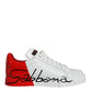 White Red Portofino Low Top Sneakers Shoes
