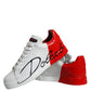White Red Portofino Low Top Sneakers Shoes