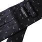 Dark Blue Fantasy 100% Silk Adjustable Men Tie