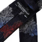 Dark Blue Floral Fantasy Silk Adjustable Men Tie