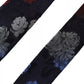 Dark Blue Floral Fantasy Silk Adjustable Men Tie