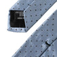 Light Blue Polka Dot Silk Adjustable Men Tie