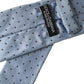 Light Blue Polka Dot Silk Adjustable Men Tie