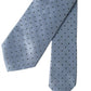 Light Blue Polka Dot Silk Adjustable Men Tie