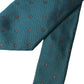 Green Patterned Silk Adjustable Men Tie