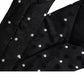 Black Polka Dot Fantasy Silk Adjustable Men Tie