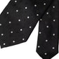 Black Polka Dot Fantasy Silk Adjustable Men Tie