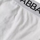 White Cotton Stretch Branded Logo Underwear
