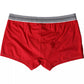 Red Cotton Stretch Regular Boxer Shorts Underwear