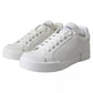 White Calfskin Leather Miami Low Top Sneakers Shoes