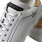 White Leather Portofino Low Top Sneakers Shoes