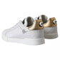 White Leather Portofino Low Top Sneakers Shoes