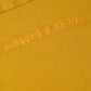 Dark Yellow Logo Cotton Round Neck T-shirt