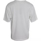 White Logo Round Neck Short Sleeves T-shirt