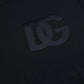 Black Logo Round Neck Short Sleeves T-shirt