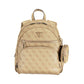 Beige Polyethylene Backpack