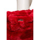 Red Polyester Women's Jacket