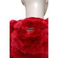 Red Polyester Women's Jacket