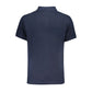 Blue Cotton Polo Shirt