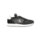 Black Polyester Sneaker