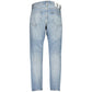 Light Blue Cotton Jeans & Pant